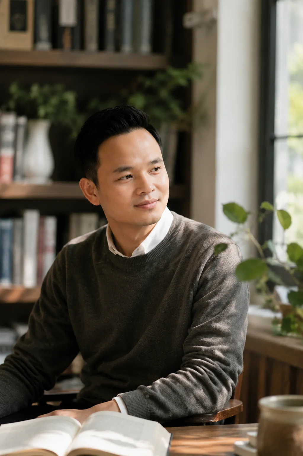 Noah 在书房